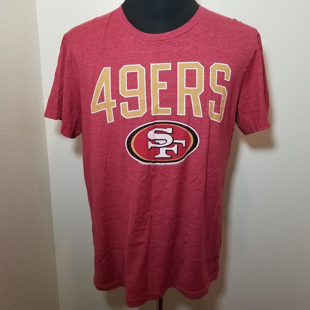 NFL Team Apparel 2016 San Francisco 49ers Shirt Men L Red Football‎ Short Sleeve
